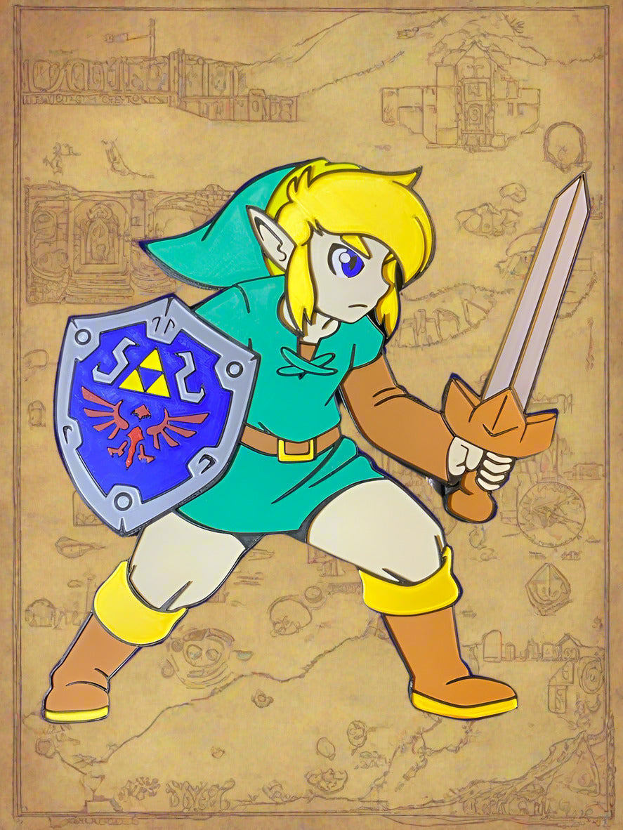 Link / Zelda wall decor / bibelot