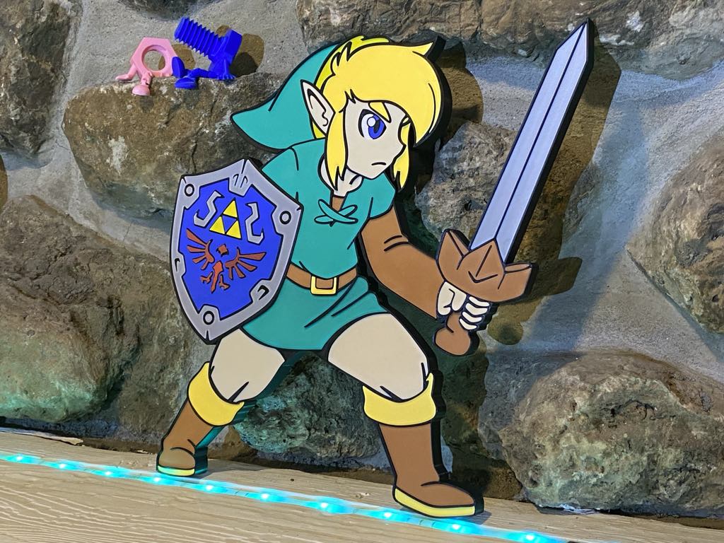 Link / Zelda wall decor / bibelot