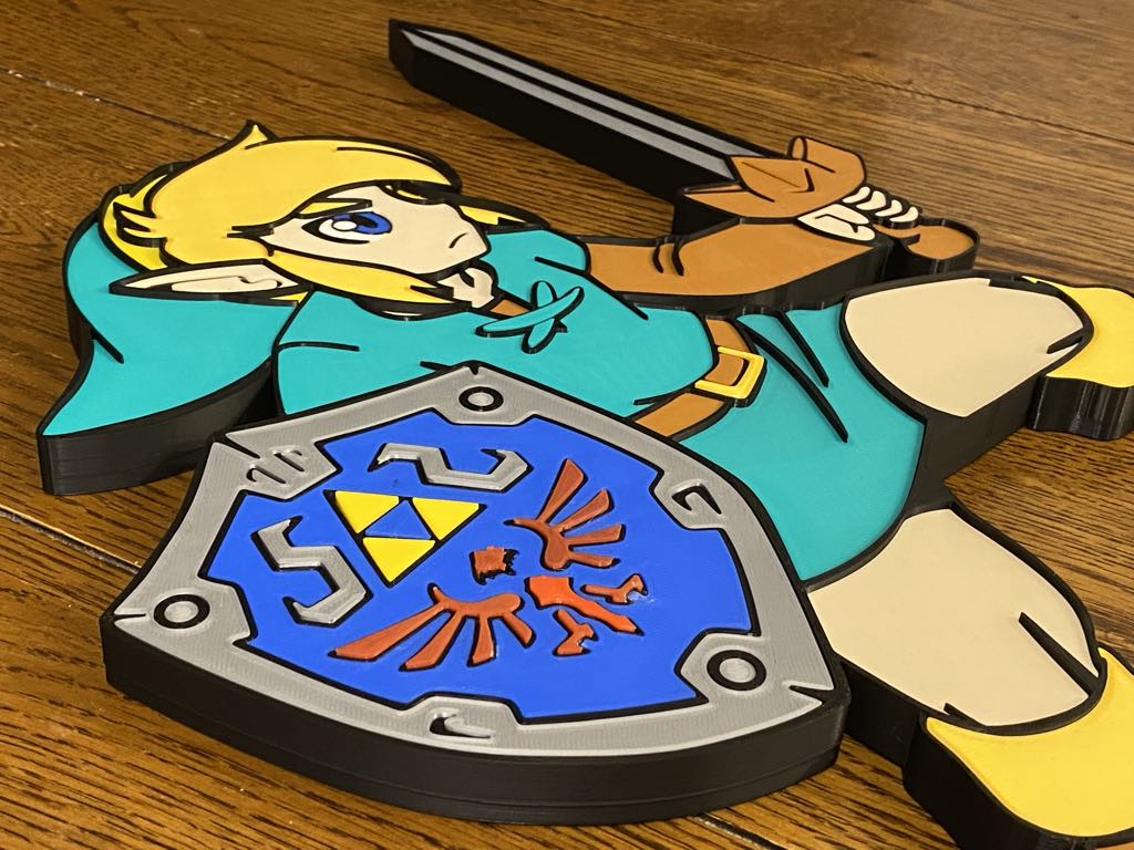Link / Zelda wall decor / bibelot