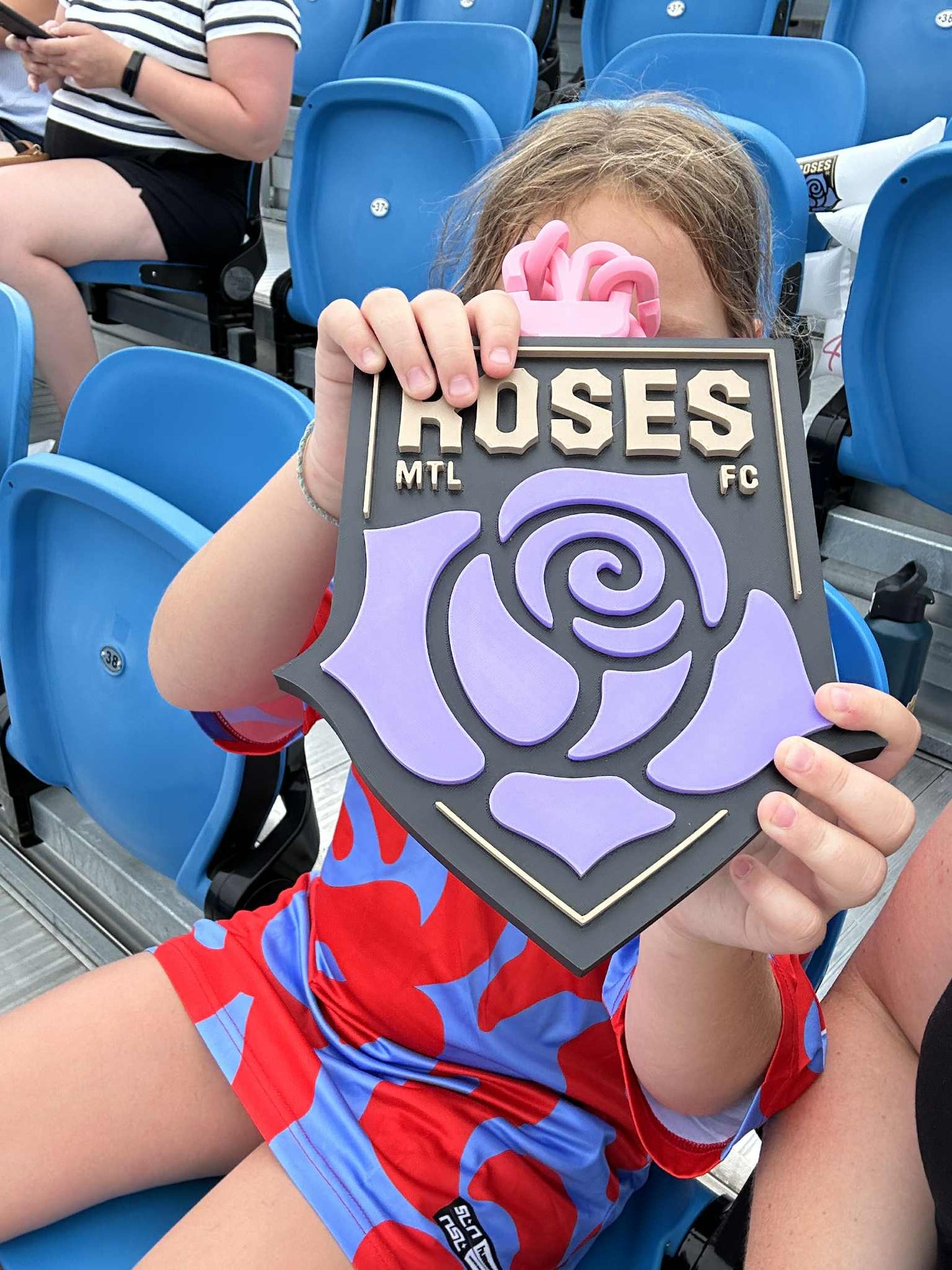 Montreal ROSES FC Oversized Pendant/Necklace and Chain