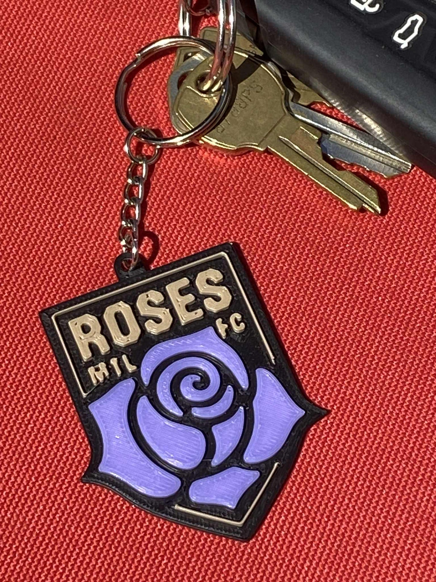 Montreeal FC Roses keychain