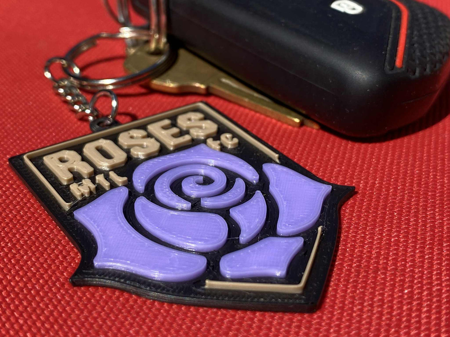 Montreeal FC Roses keychain