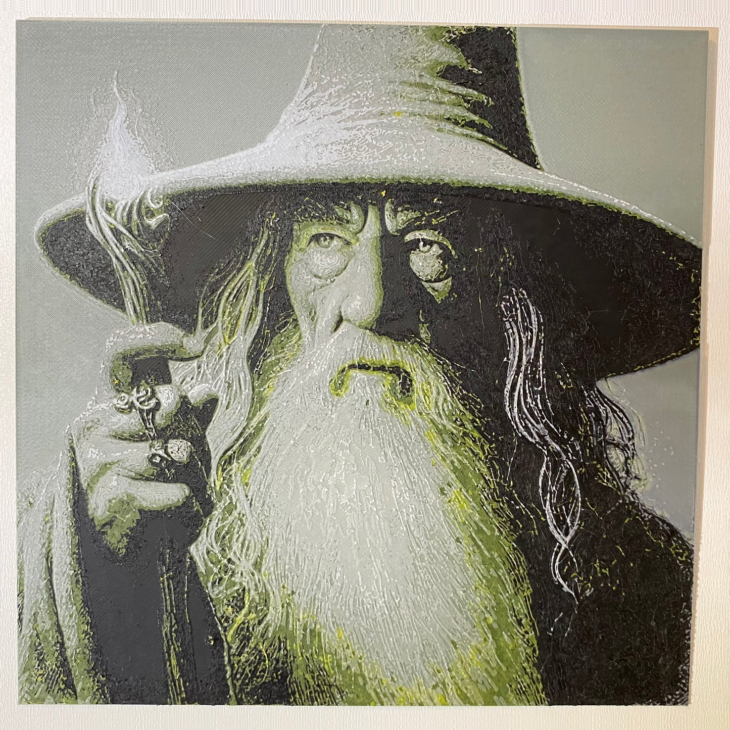 Gandalf (hueforge 3d printed wall art)