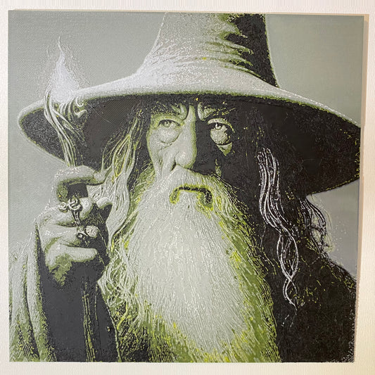 Gandalf (hueforge 3d printed wall art)