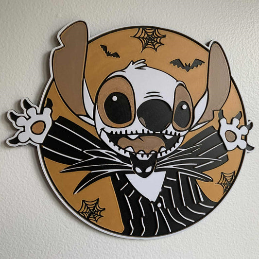 Stitch as Jack Skellington