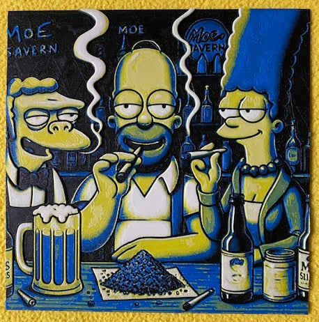 Marge and Homer at Moe's