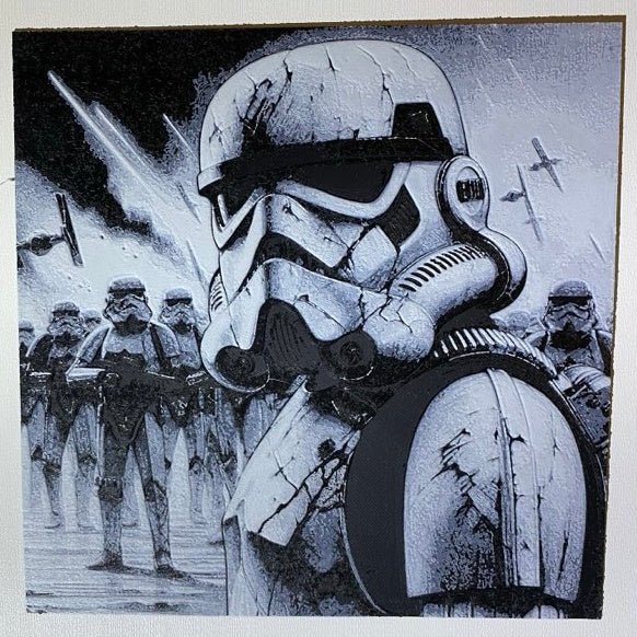 Stormtrooper (hueforge 3d printed wall art)